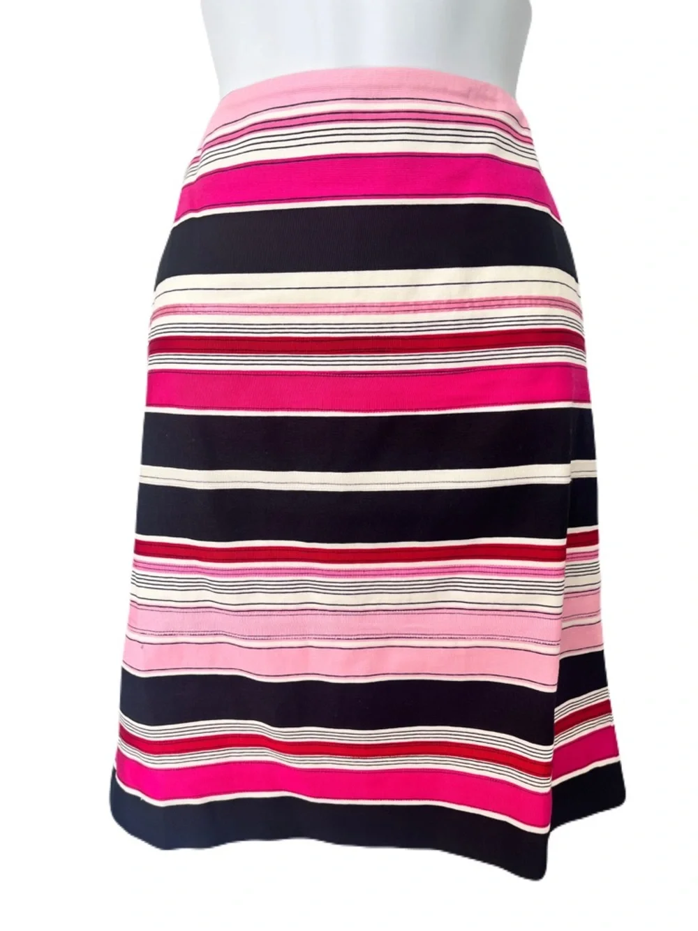 Talbots Petite Multicolor Striped Grosgrain Ribbon Skirt, Size 14P